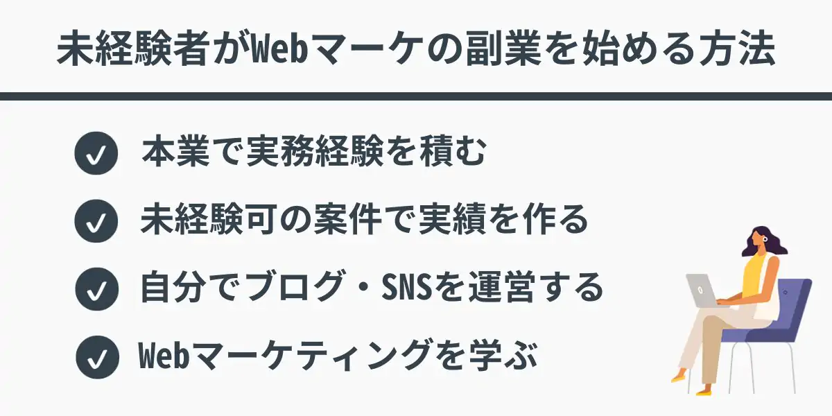 未経験者がWebマーケティングの副業を始める方法