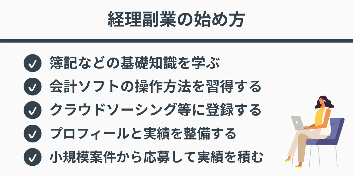 経理副業の始め方